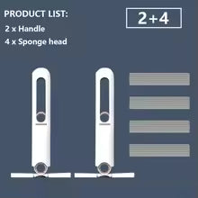 Mini Squeeze Mop Mini Mop Desk Kitchen Car Clean Tools Mops with Self-squeezing Folding Home Cleaning Floor Washing Mops