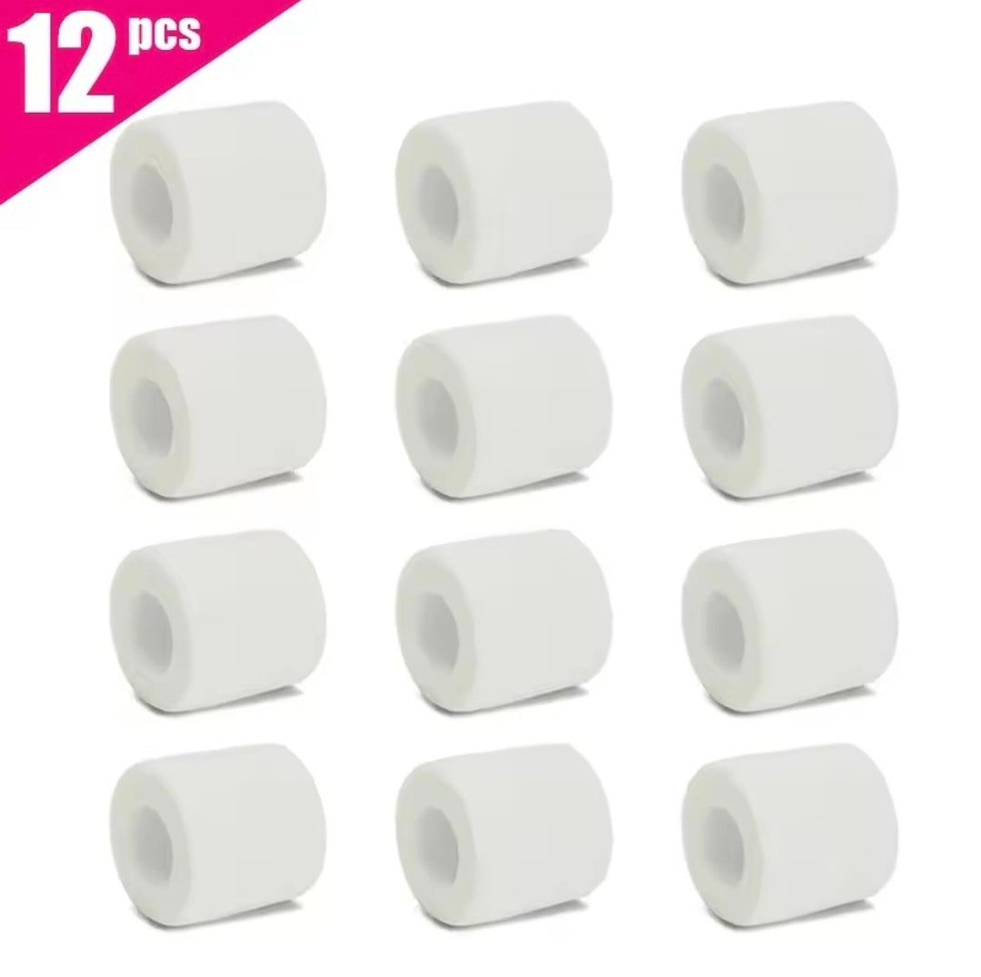 6 pieces/12 pieces/24 pieces, 5 cm * 4.5 m, white medical gauze sports bandage, self-adhesive breathable elastic bandage for fixing fingers and wrists
