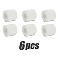 6 pieces/12 pieces/24 pieces, 5 cm * 4.5 m, white medical gauze sports bandage, self-adhesive breathable elastic bandage for fixing fingers and wrists